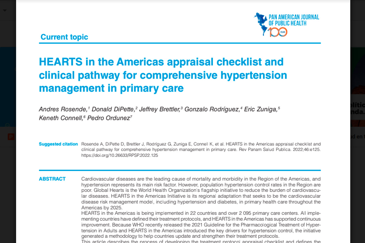 Hearts In The Americas Appraisal Checklist And Clinical Pathway For